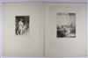 Collection of approximately 70 prints, including etchings and wood engravings.